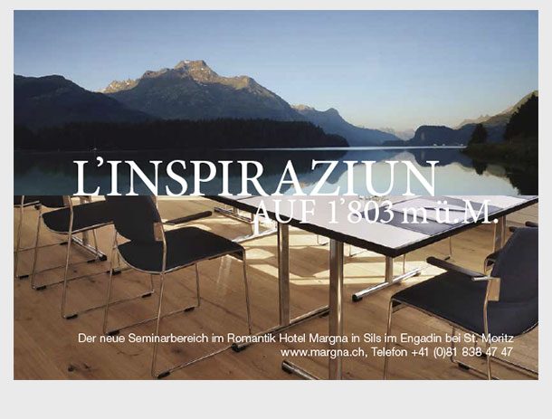 Read more about the article Seminar-Broschüre für Hotel Margna