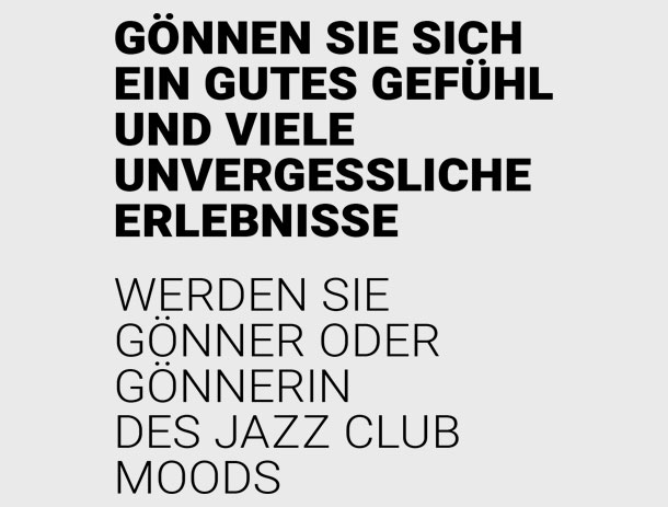 Read more about the article Gönner-Flyer für Jazz Club Moods