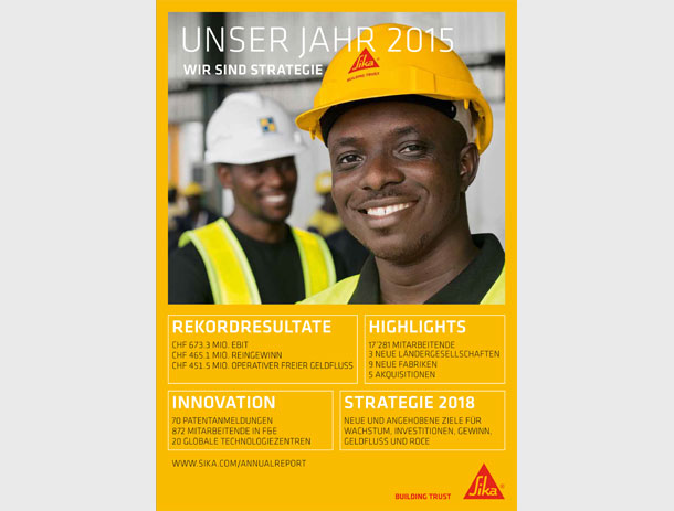 Read more about the article Jahresmagazin 2015 für Sika
