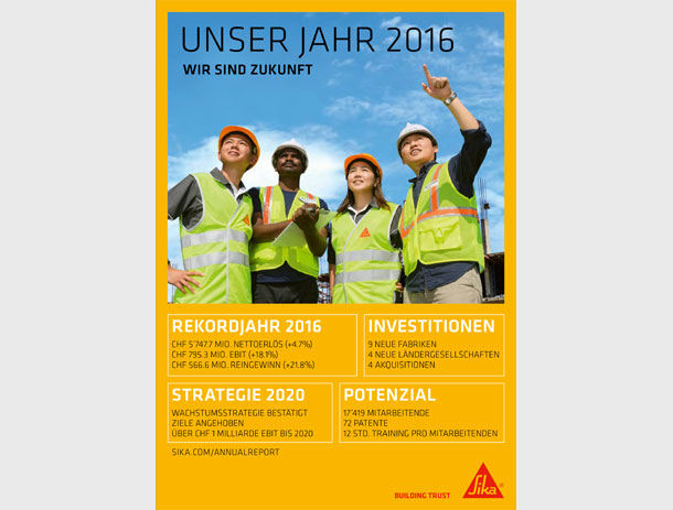 Read more about the article Jahresmagazin 2016 für Sika